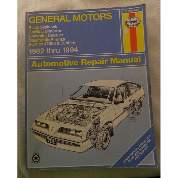 Haynes Automotive Repair Manual 38015 (766) General Motors 1982 thru 1994 - Picture 1 of 5